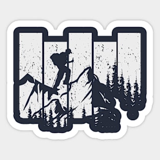 Vintage Hiker Sticker